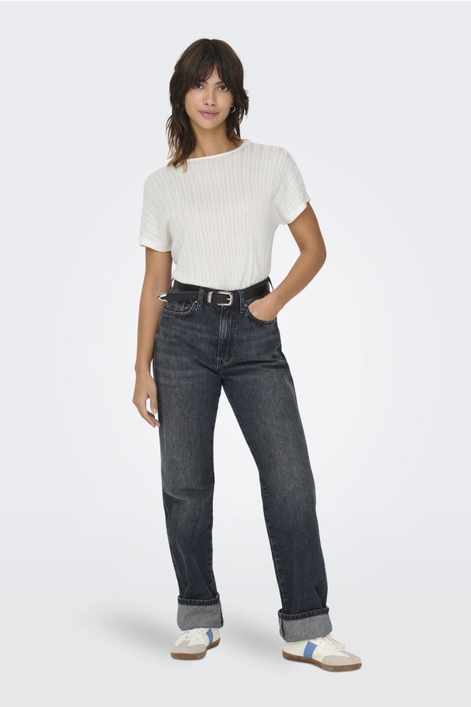 ONLIRINA S/S O-NECK TOP JRS NOOS 15349079 CLOUD DANCER